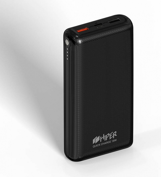 Мобильный аккумулятор Hiper Quick 20000 Li-Pol 20000mAh 2.4A+2.4A+2.4A+2.4A черный