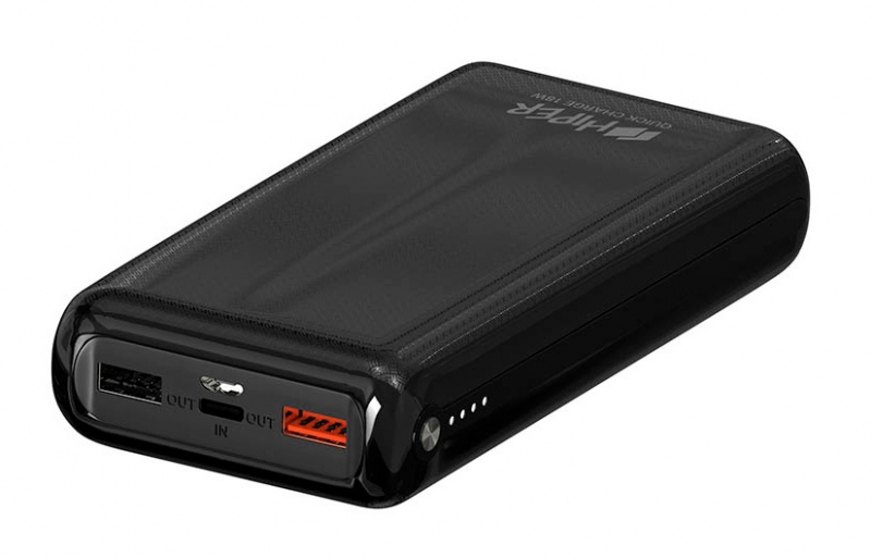 Мобильный аккумулятор Hiper Quick 20000 Li-Pol 20000mAh 2.4A+2.4A+2.4A+2.4A черный