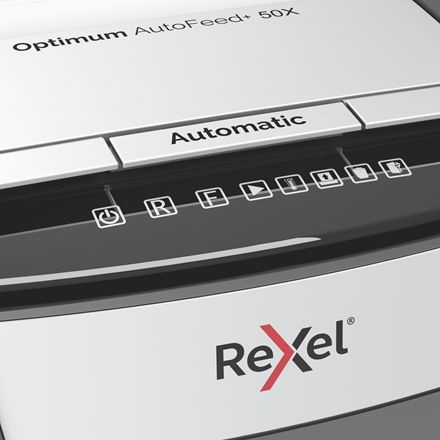 Шредер Rexel Optimum AutoFeed 50X, черный (2020050XEU)