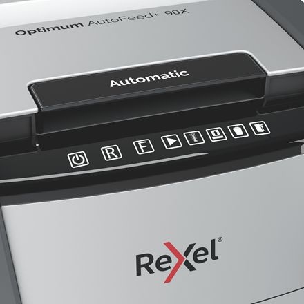 Шредер Rexel Optimum AutoFeed 90X, черный (2020090XEU)