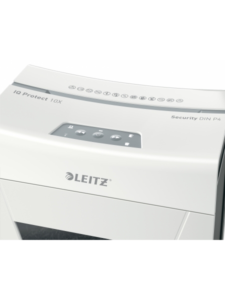 Шредер Leitz IQ PROTECT Premium 10X, белый (80920000)