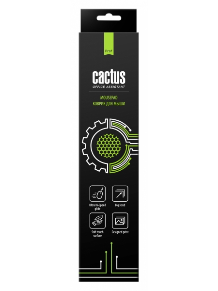 Коврик для мыши Cactus CS-MP-Pro01ХXL, черный 