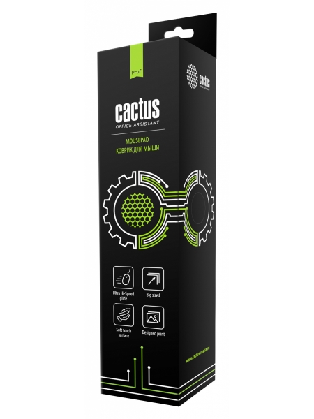Коврик для мыши Cactus CS-MP-Pro01ХXL, черный 
