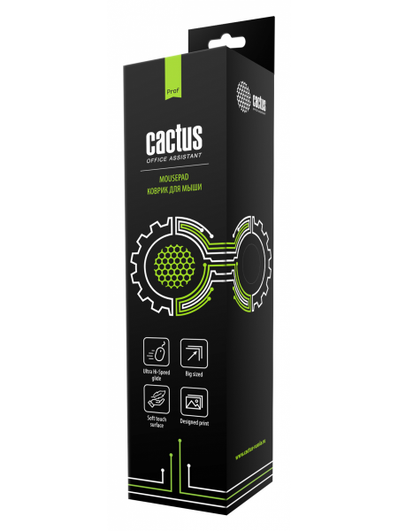Коврик для мыши Cactus CS-MP-Pro04XXL, черный 