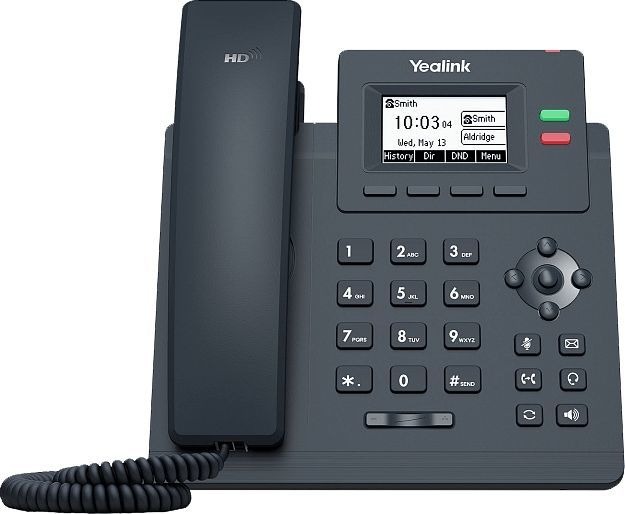 Телефон SIP Yealink SIP-T31P WITHOUT PSU, черный