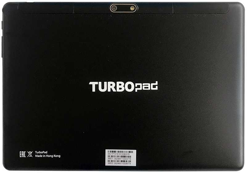 Планшет Turbo TurboPad 1016, черный (РТ00020522)