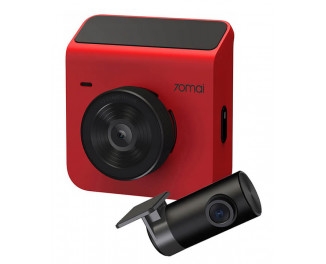 Видеорегистратор 70mai Dash Cam A400-1 Red + Rear Cam Set