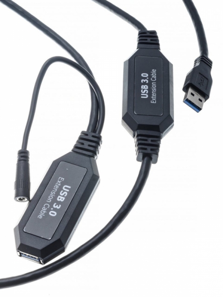 Адаптер VCOM USB3 TO AF 5M CU827-5M, черный 