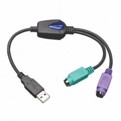 Адаптер-переходник Tripp Lite U219-000-R с USB на PS/2, черный