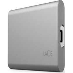 SSD жесткий диск LACIE USB-C 500GB EXT. STKS500400, серебритсый 