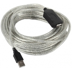 Адаптер VCOM USB2 AM-AF 10M VUS7049-10M, серый 