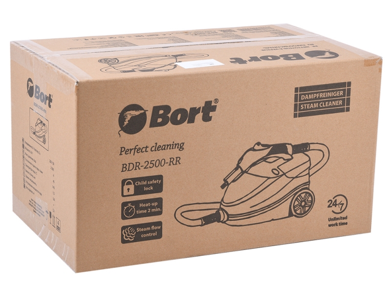 Пароочиститель Bort BDR-2500-RR, бирюзовый (91279910)