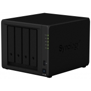 Synology QC2GhzCPU/4Gb(upto8)/RAID0,1,10,5,6/up to 4hot plug HDDs SATA(3,5' or 2,5')(up to 9 with DX517)/2xUSB3.0/2GigEth/iSCSI/2xIPcam(up to 40)/1xPS/3YW (repl DS918+)