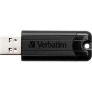 Verbatim PINSTRIPE 128Gb USB 3.0 Flash Drive (Black)