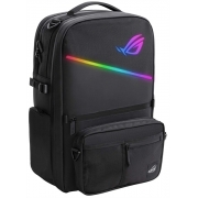 Рюкзак для ноутбука ASUS ROG Ranger Aura RGB BP3703G 17" макс.Полиэстер, полиуретан.Aura RGB dynamic illumination with adaptive brightness. Черный.170 x 280 x 26 x 415 мм.1.9 кг