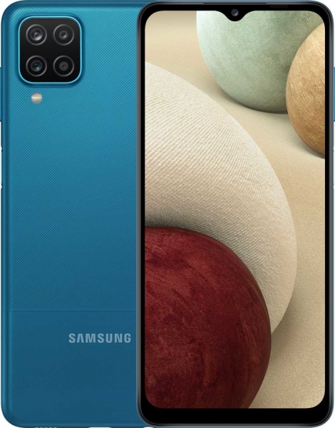Смартфон Samsung Galaxy A12 64/4GB, синий (SM-A127FZBVSER)