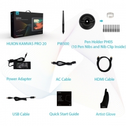 Сенсорный монитор Huion KAMVAS Pro 20, серый