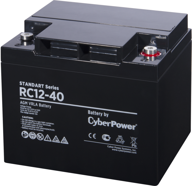 Battery CyberPower Standart series RC 12-40 / 12V 40 Ah