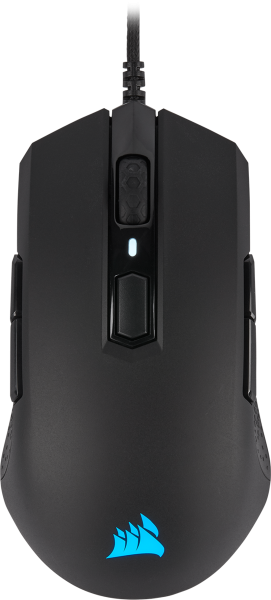 Игровая мышь Corsair Gaming™ M55 RGB PRO Ambidextrous Multi-Grip Gaming Mouse, Black, Backlit RGB LED, 12400 DPI, Optical (EU version)