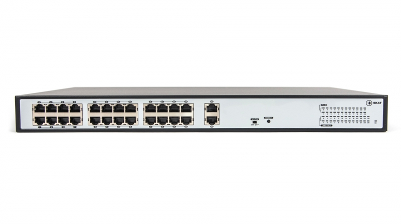 SKAT PoE-24E-2G PoE Plus switch, power 250W, ports: 24-Ethernet, 2-Uplink