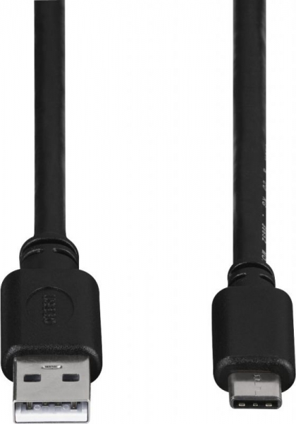 Кабель Hama 00135741 USB Type-C (m) USB A (m) 1.8м черный