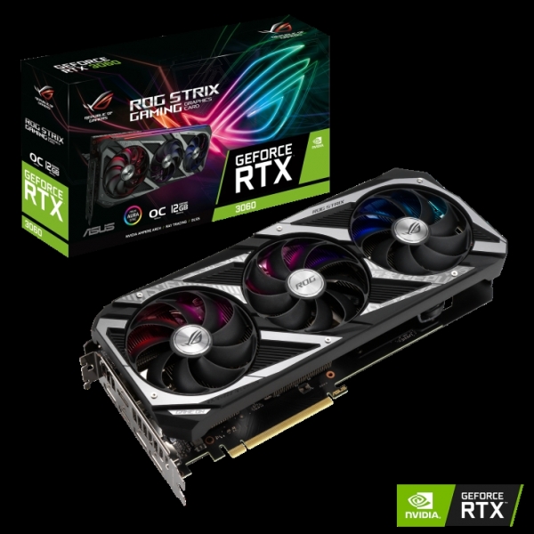 Видеокарта ASUS GeForce RTX 3060 ROG STRIX GAMING OC V2 12Gb LHR (ROG-STRIX-RTX3060-O12G-V2-GAMING)