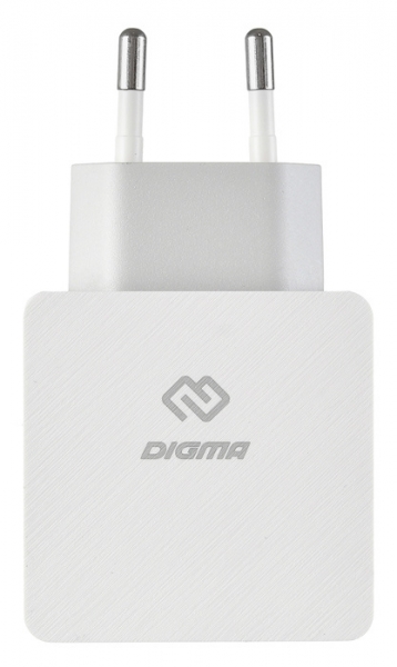 Сетевое зарядное устройство Digma DGPD-18W-WG 3A, белый