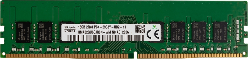Память DDR4 16Gb 2933MHz Hynix HMA82GU6CJR8N-WMN0 OEM PC4-23400 CL22 DIMM 288-pin 1.2В original dual rank