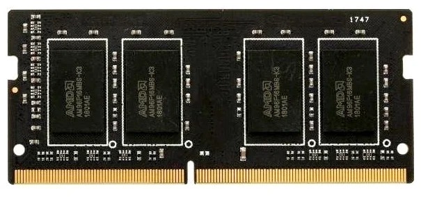 Память DDR4 AMD 4Gb 2666MHz R744G2606S1S-UO OEM PC4-21300 CL16 SO-DIMM 260-pin 1.2В