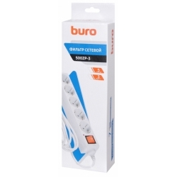 Сетевой фильтр Buro 500ZP-3, белый 