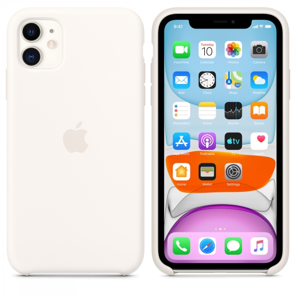 iPhone 11 Silicone Case - White