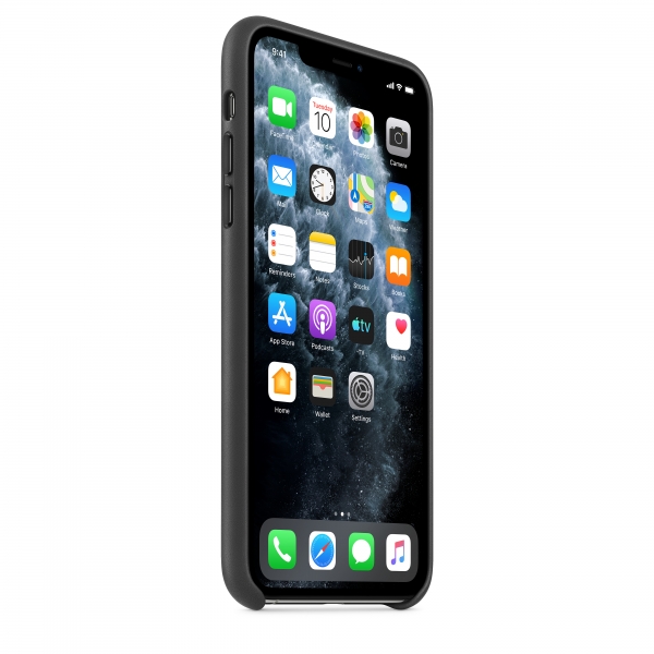 iPhone 11 Pro Max Leather Case - Black