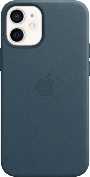 iPhone 12 mini Leather Case with MagSafe - Baltic Blue