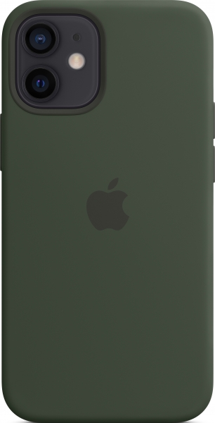 iPhone 12 mini Silicone Case with MagSafe - Cypress Green