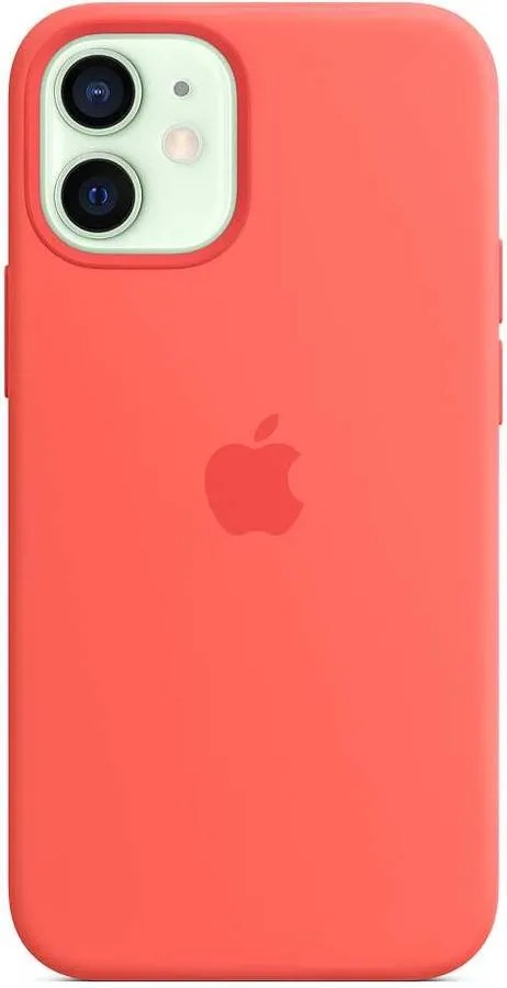 Чехол (клип-кейс) Apple Silicone Case with MagSafe, для Apple iPhone 12 mini, розовый цитрус