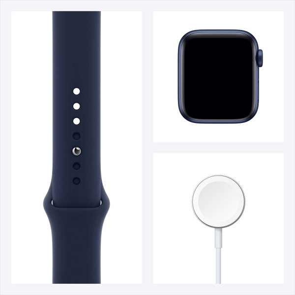 Смарт-часы Apple Watch Series 6, 44mm, синие (M00J3RU/A)