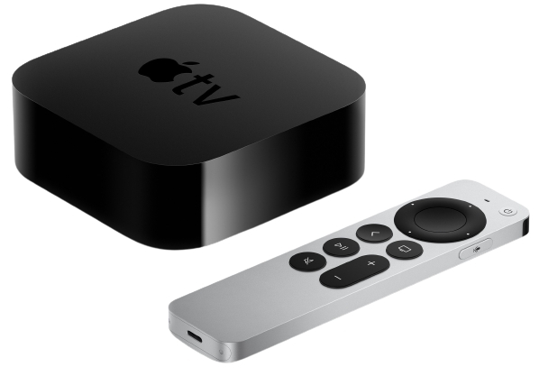 Apple TV 4K: 64GB SSD, A12 2.49GHz , HDTV 2160p, 1Gb Eth, WiFi 6 (802.11ax), BT 5.0, HDMI 2.1 (mod. A2169), Remote 2-gen.