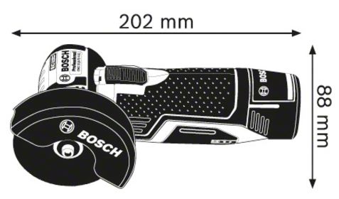 Аккумуляторная угловая шлифмашина Bosch GWS 10,8-76 V-EC 0.601.9F2.000