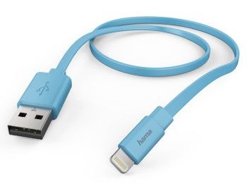 Кабель Hama Flat 00173646 Lightning (m) USB A (m) 1.2м синий