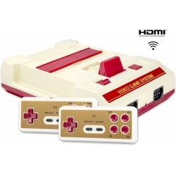 Игровая консоль Dendy Retro Genesis HD Wireless белый/красный в комплекте: 300 игр