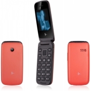 Мобильный телефон f+ Flip2, красный