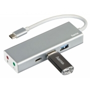 Разветвитель USB-C Hama Aluminium  