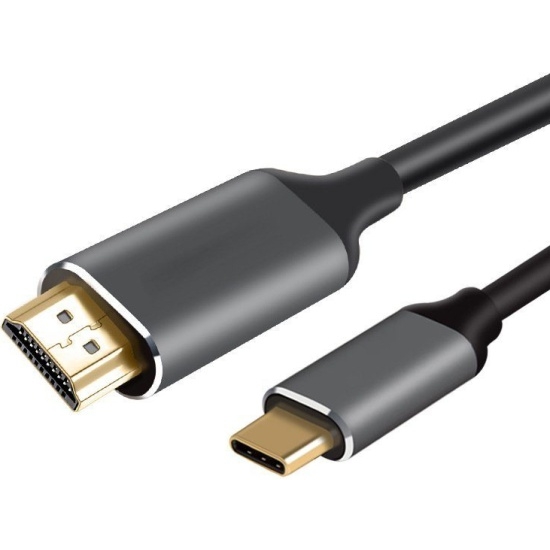 Кабель VCOM USB3.1 CM-HDMI 1.8M CU423MC-1.8M, черный