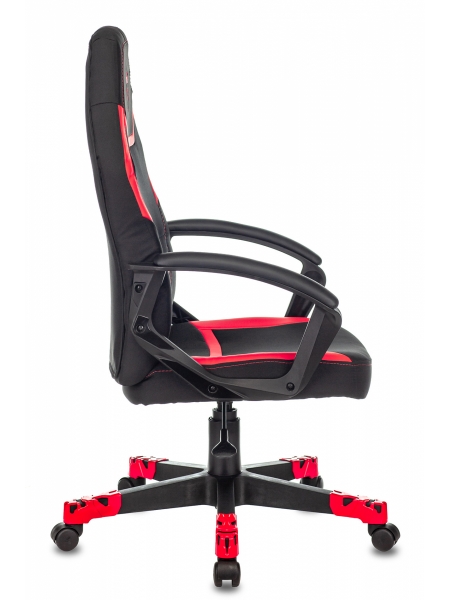 Кресло игровое Zombie 10 черный/красный искусст.кожа/ткань крестовина пластик