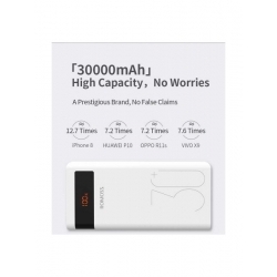 Мобильный аккумулятор Romoss PHP30 Pro (Sense 8P+) 30000mAh 2.1A белый