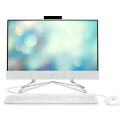 HP AiO 22-df1027ur Core i3-1125G4 4GB DDR4 3200 (1x4GB) 256 GB SSD NVMe Intel Internal Graphics  Snow White w/Wired Stand- HD Camera No ODD   FreeDos 3.0 White wired USB KB (Katydid) & USB mouse white LCD 21.5 FHD AG LED UWVA 3-sided