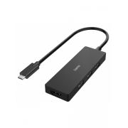 Разветвитель USB-C Hama H-200113 4порт. черный (00200113)