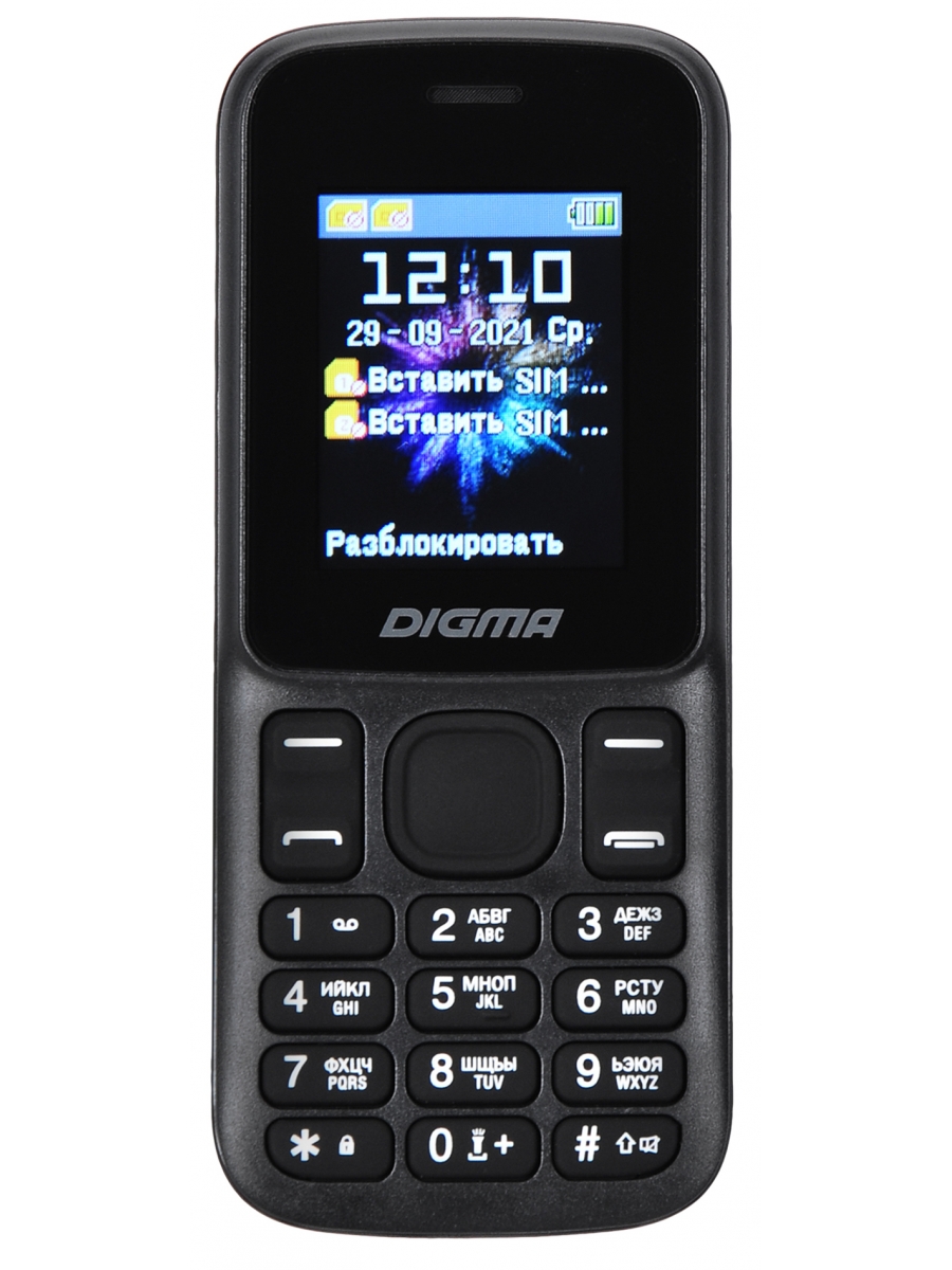 Мобильный телефон Digma A172 Linx, черный