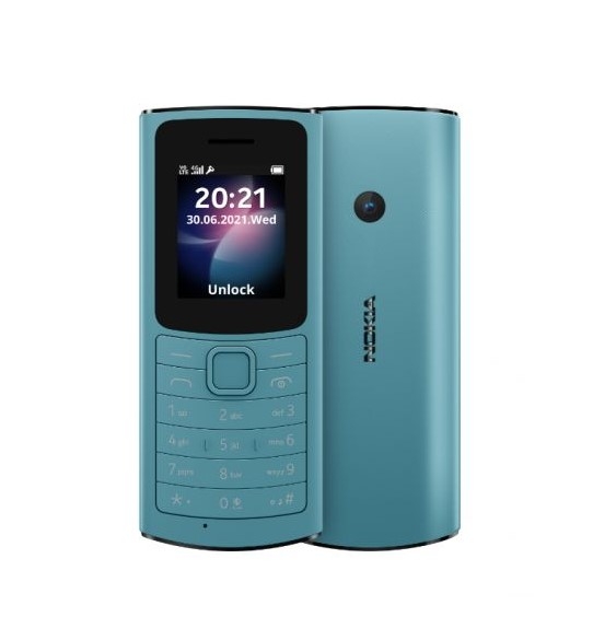 Мобильный телефон Nokia 110 4G TA-1386/128MB + 48MB/голубой (16LYRE01A01)
