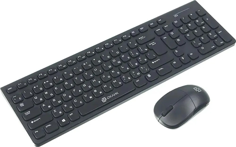 Клавиатура + мышь Oklick 220M, черный (1062000)